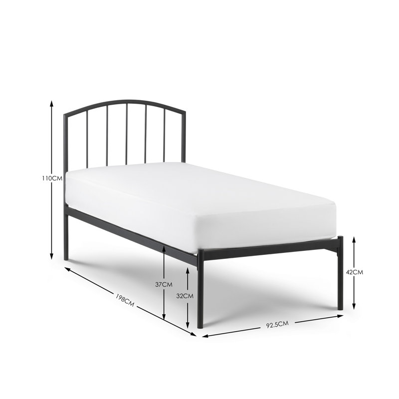 Oconnell Metal Bed, Single (3')