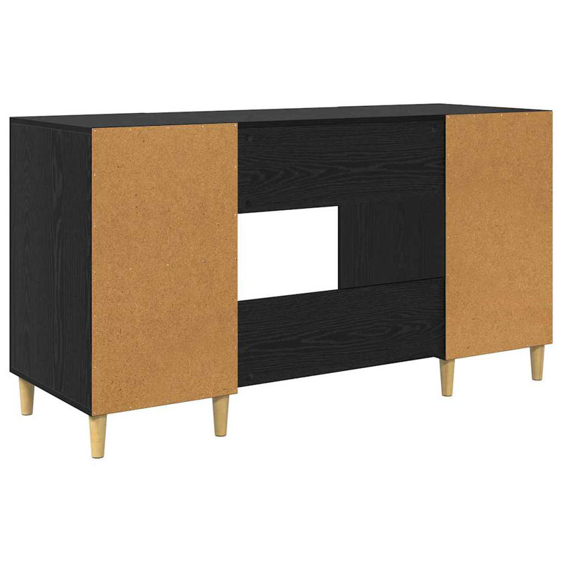Executive Desk, Black Oak