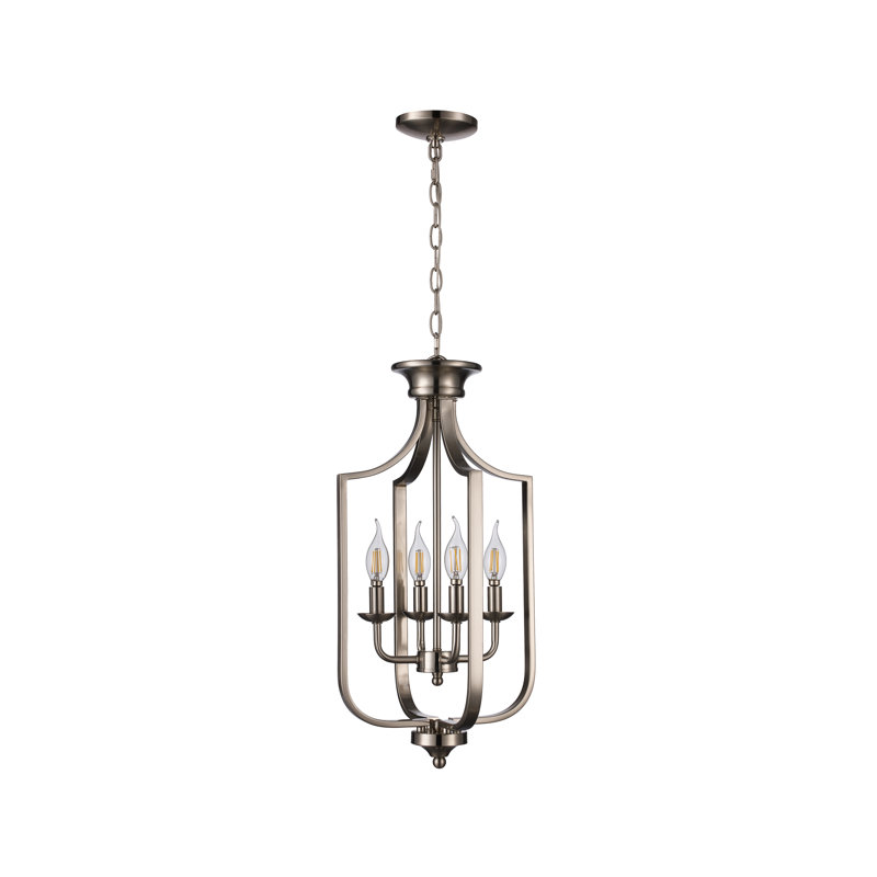 Rayna 4-Light Chandelier, Brushed Nickel, Small