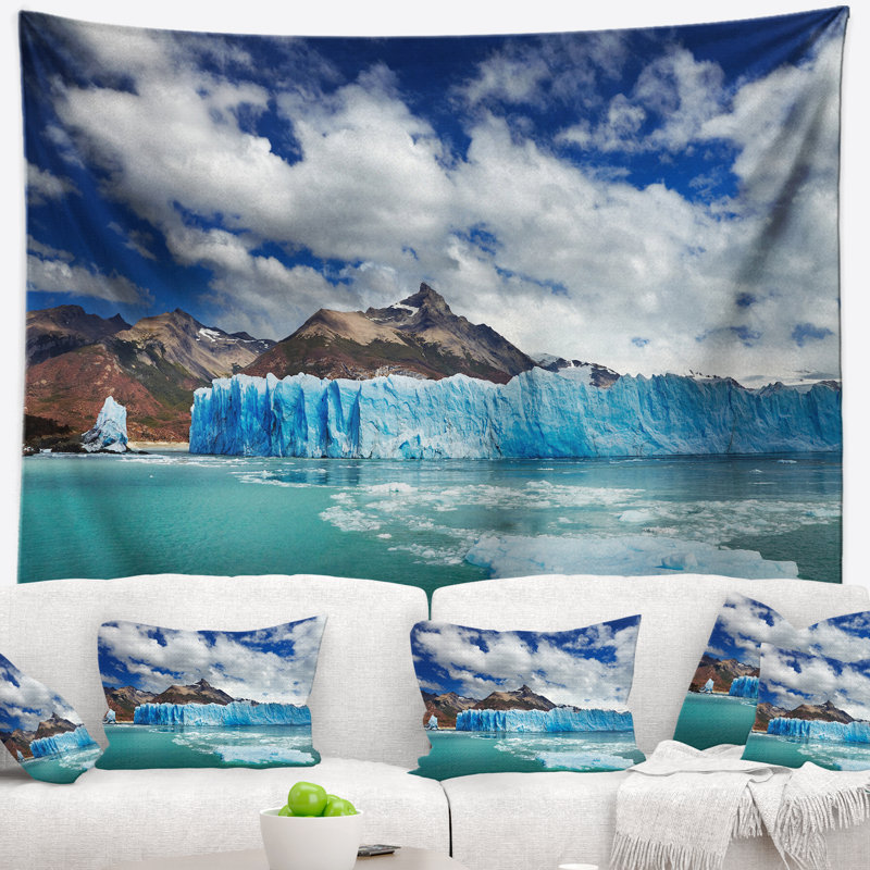 Photographie perito moreno glacier tapisserie, H 32 po x l 39 po