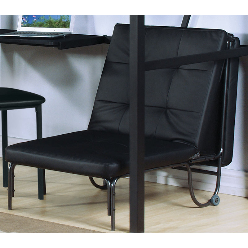 Chaise futon à dossier touffeté simple ou plus petite Arnott