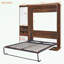 Lit escamotable double avec armoire-1715444971