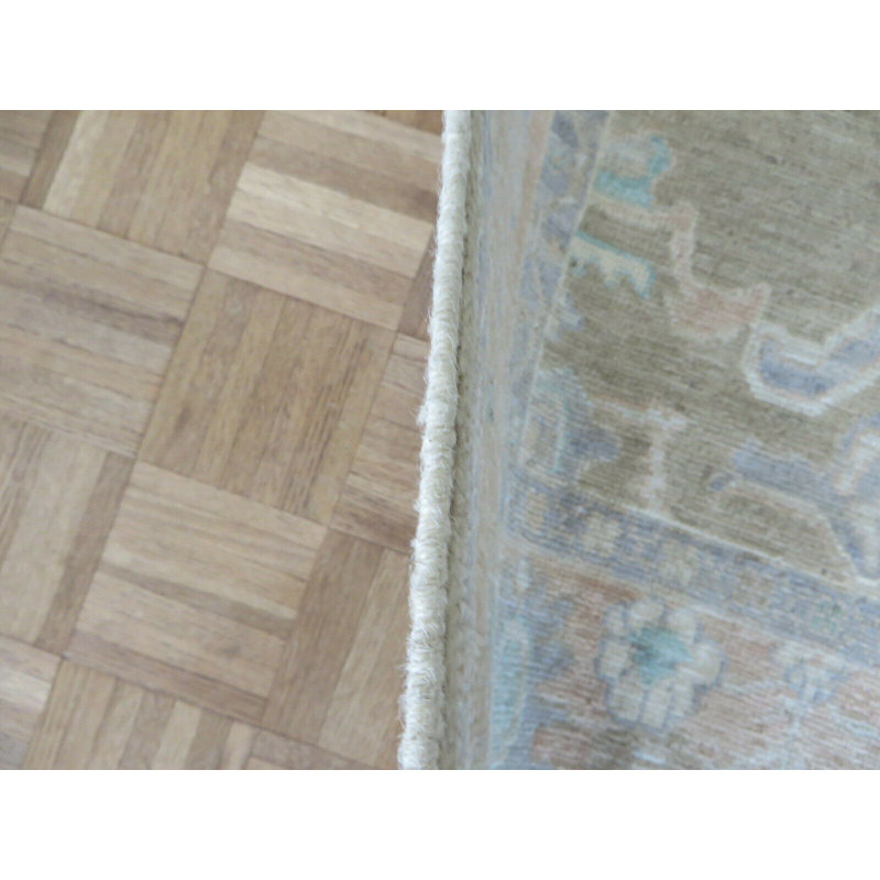 Tapis oriental brun Oushak brun sable noué à la main 5 pi 9 po x 8 pi 10 pi 9A2ECB3C4AF24F60AEA724FF72FB2946