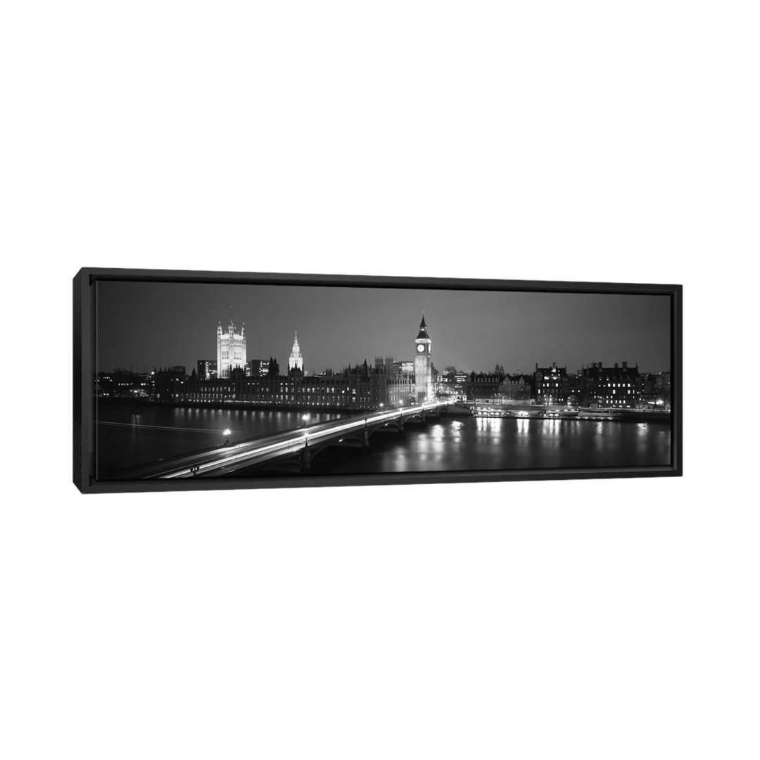 " England, London, Parliament, Big Ben (black & White) " by Panoramic Images Latitude Run® 