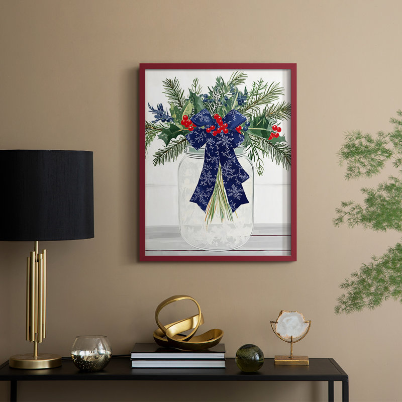 Framed Print - Solid Wood, 21" H x 17" W, Red