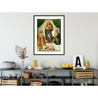 «The Sistine Madonna» par Raphael, impression giclée sur cadre