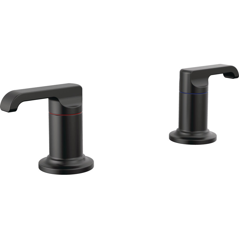 Tetra Roman Tub Faucet Lever Handle Set, Matte Black