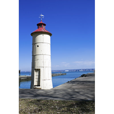 Lighthouse in Erie 1 Piece Wrapped Canvas Wall Art