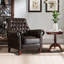 Fauteuil inclinable de salon avec rivet rétro-701038018