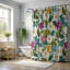 Rideau de douche 1 pièce Spring Floral Daisy-1006995273
