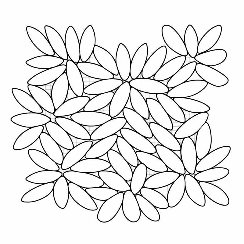 12" x 12" Sea Petal Mosaic Tile