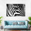 «Zebra Eye», reproduction sur toile-946493372