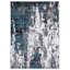 Tapis abstrait turquoise / gris Elkmont-1770521783