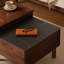Table basse moderne et minimaliste avec noyer noir