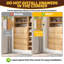 Système de garde-robe modulaire, design polyvalent et personnalisable pour un rangement et une organisation efficaces, en bois-157903571