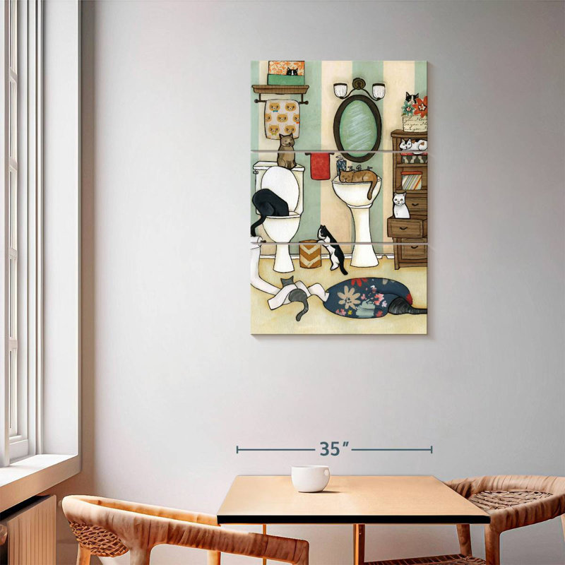 Brampt The Big Black Cat, 57" H x 36" W