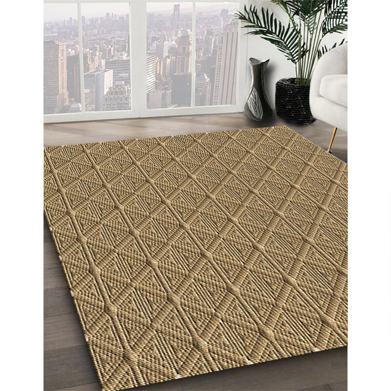 WSH-PAT27-BRN - Tapis 100% motif lavable à la machine 2989, Rectangle 2 pi x 3 pi