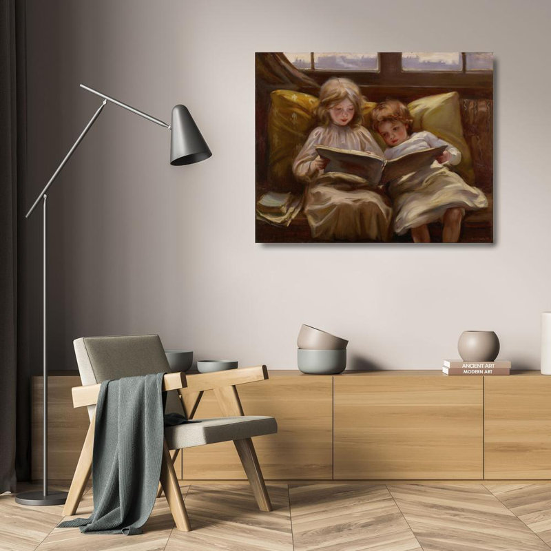 "Intérêt" par Laura Muntz Lyall - Art mural sur toile tendue avec châssis, H 24 po x l 17 po
