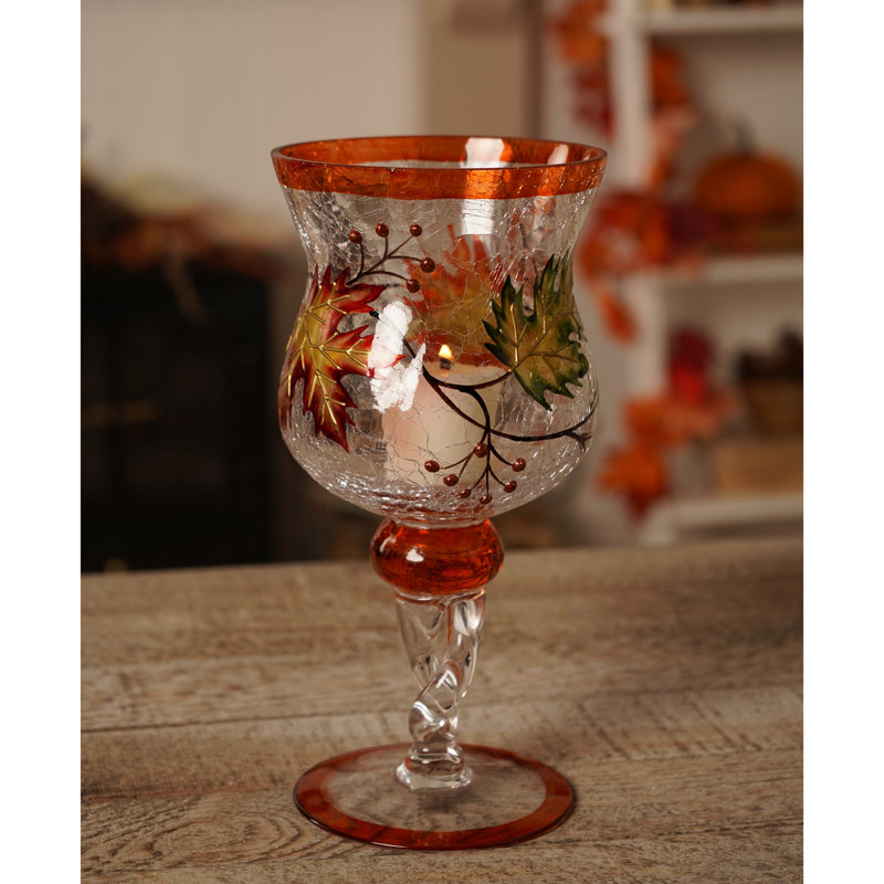  Autumn Leaf Candle Goblet Small