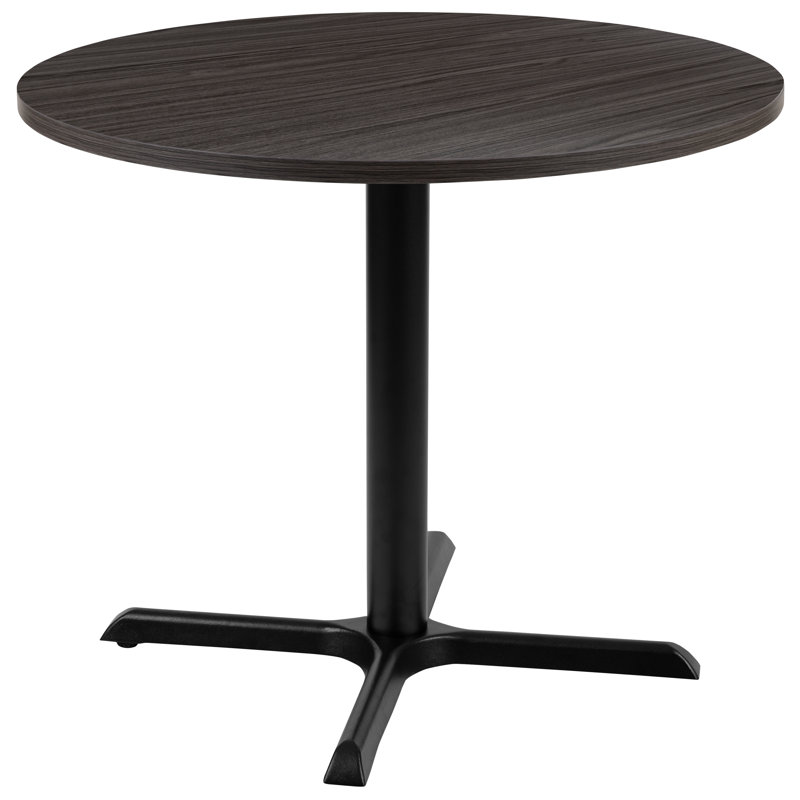 36" Round Multi-Purpose Conference Table - Meeting Table for Office, Rustic Gray