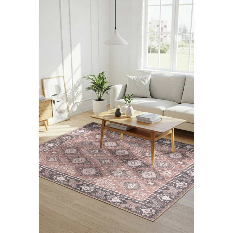 Tapis en chenille lavable Jax Antique Vintage, Rectangle 3 pi 10 po x 5 pi 3 po