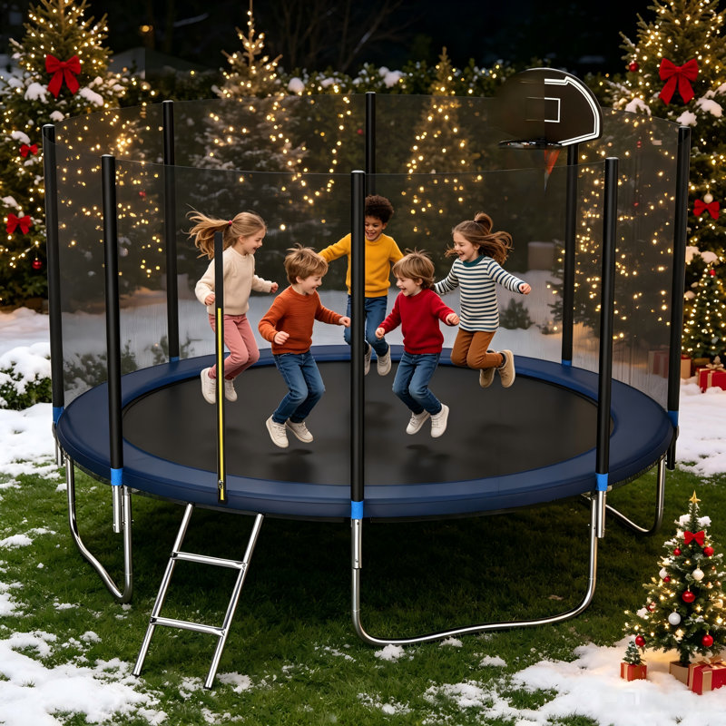 Tranpoline pour enfants avec filet de sécurité pour enfants, clôture de sécurité pour adultes ADM ASTM