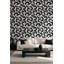 Rouleau de papier peint mural brossé noir et blanc Brushstroke-129451311