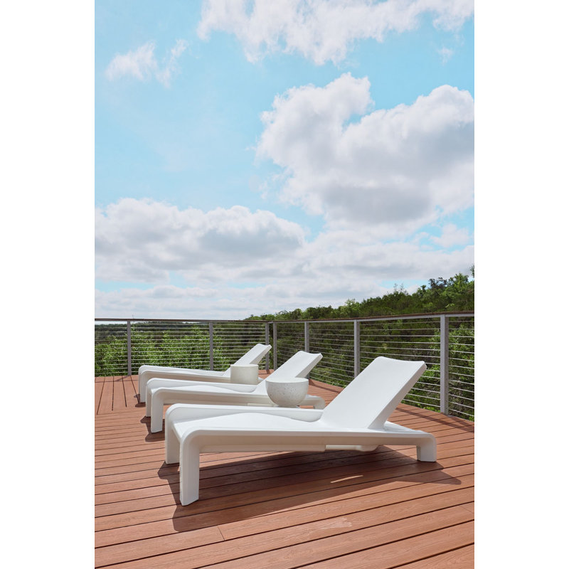 Deck Outdoor Chaise Lounge, Sandstone