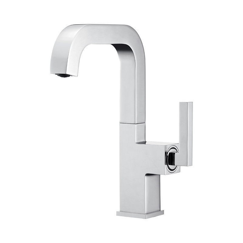 Robinet de lavabo pour salle de bain à une poignée, Chrome