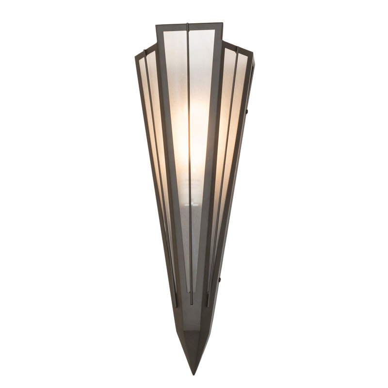Applique murale 7,25 po de largeur Brum, Idalight, Bronze frotté à l'huile, Gris