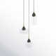 Demetra 3 Light Glass Dimmable LED Pendant