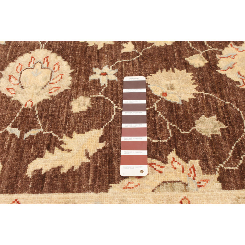 One-of-a-Kind 5'6" X 7'9" New Age Wool Area Rug in Brown