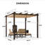 Pergola en aluminium mauve avec auvent-80546449-96845815