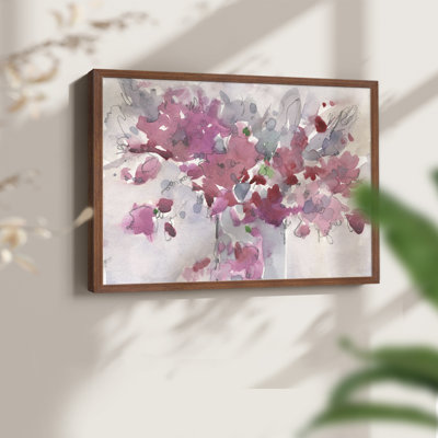 Floral Setting II -Framed Print - Restickable