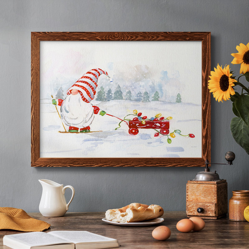 Winter Gnome II, reproduction d'art sur toile, Érable, H 22 po x l 32 po x P 1,5 po