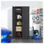 Armoire de rangement 72 po H en métal robuste avec 4 tablettes réglables - Armoire de rangement verrouillable en acier pour le garage, le bureau personnel ou l'organisation d'un atelier