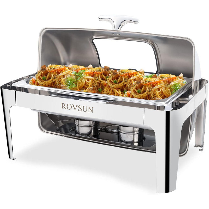 Stainless Steel Rectangle Chafing Dish, Silver