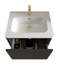 Meuble-lavabo flottant rayé 24 po avec lavabo en céramique, design moderne pour salle de bain compacte, pré-assemblé et facile à installer-124088451-124088454