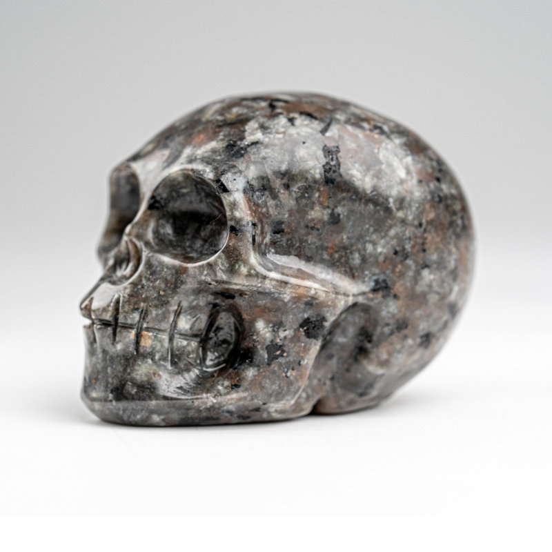 Polished Iolite Skull Carving (132.2 Grams)
