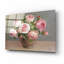«Arrangement of Pink Roses» par Danhui Nai, art mural en verre acrylique-504816866
