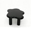 Table basse de 40 pouces en forme de nuage avec 4 pieds de table ronds, convenant aux salons, noir-129016705