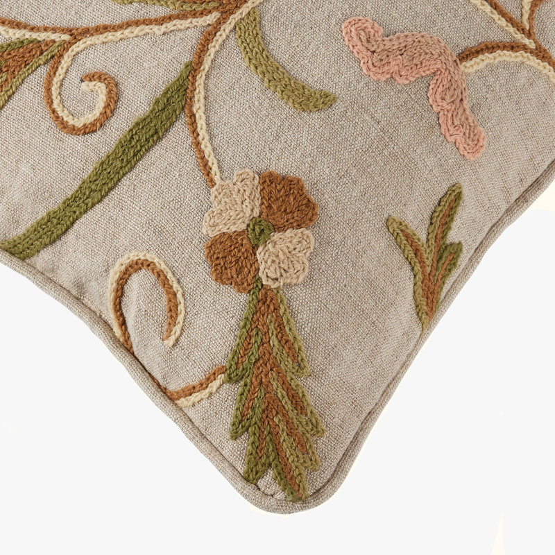 Blush Bloom Pillow Cover & Insert, Square