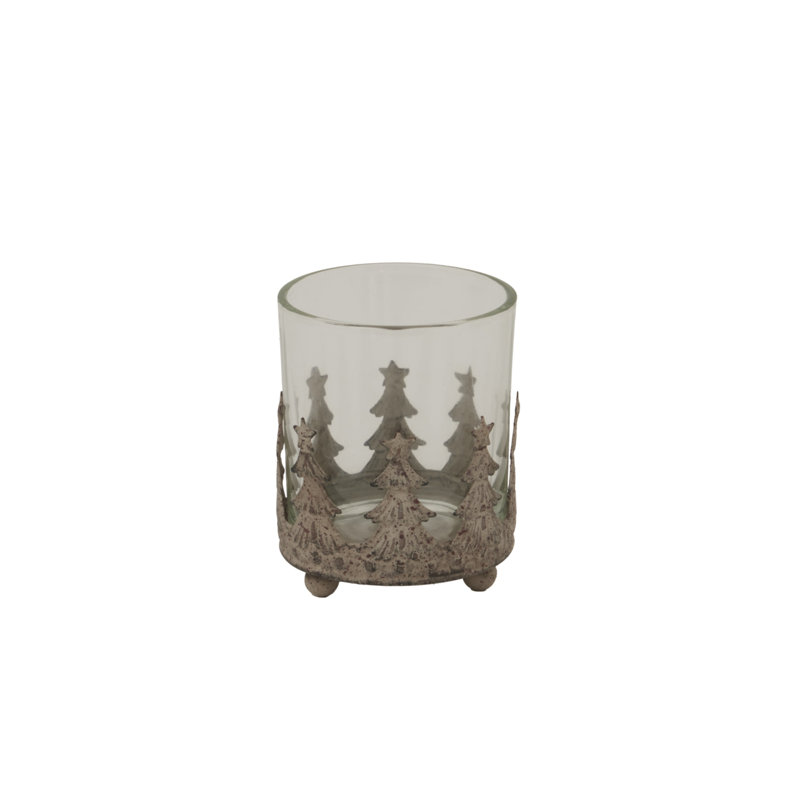Anhat Glass Candle Accessories, 6 cm H x 7 cm W x 7 cm D