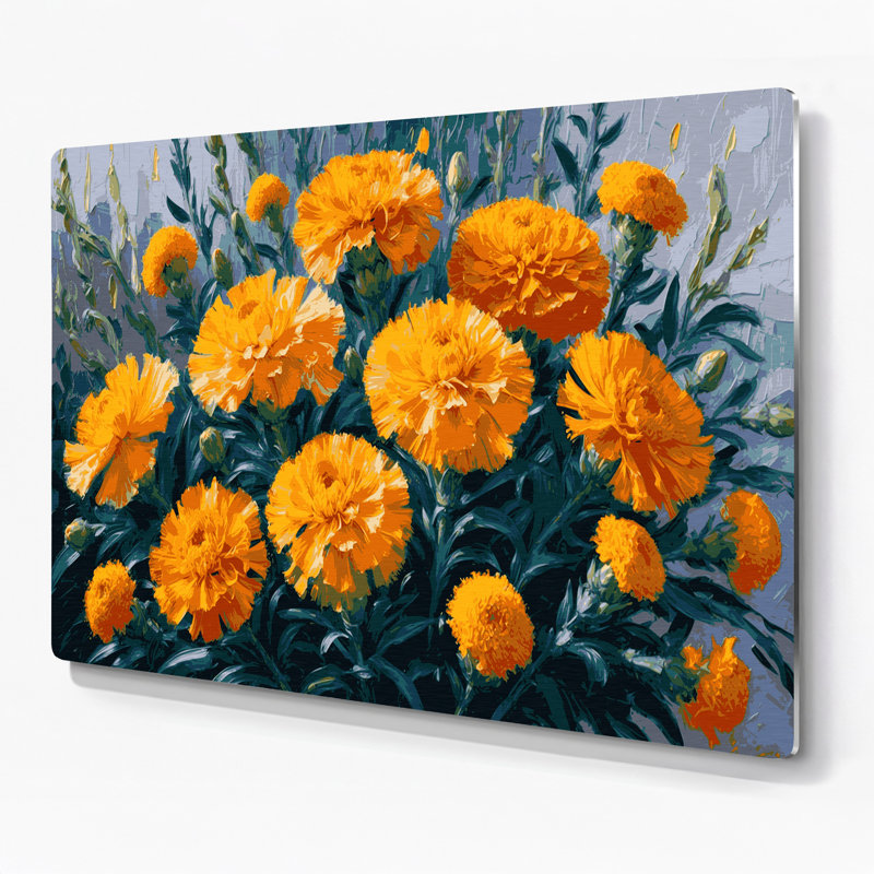 Art mural en métal botanique, H 240 po x l 288 po x P 0,05 po