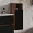 Wall Mounted Modern Bathroom Storage Cabinet, Walnut & Black Finish, for Bathroom, Kitchen, Apartment & Hotel-1475835620-1470125126