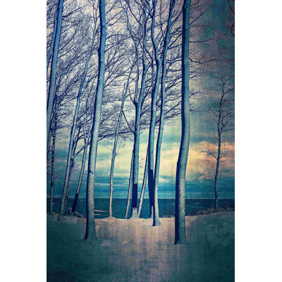 Hiver au lac Michigan - peinture sur toile tendue