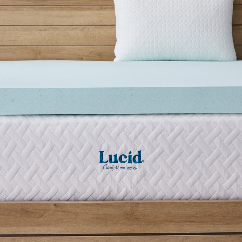 3" Gel and Aloe Memory Foam Mattress Topper, Full Xl