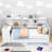 3 Drawers Wood Daybed with Built-in-Desk-1327257687-1327257681