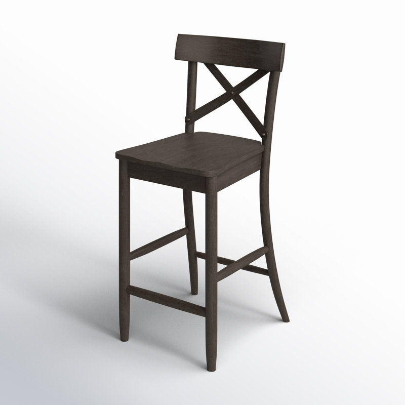 Zeitz Solid Wood Counter Stool, Counter Stool (24" Seat Height)
