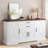 63" Farmhouse Barn Door Storage Cabinet with 2 Drawers & Door Rack-551688888
